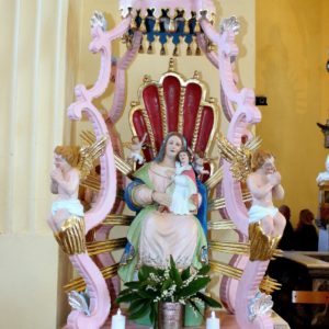 Praznik dela pri Sv.Križu in blagoslov kipa Marije
