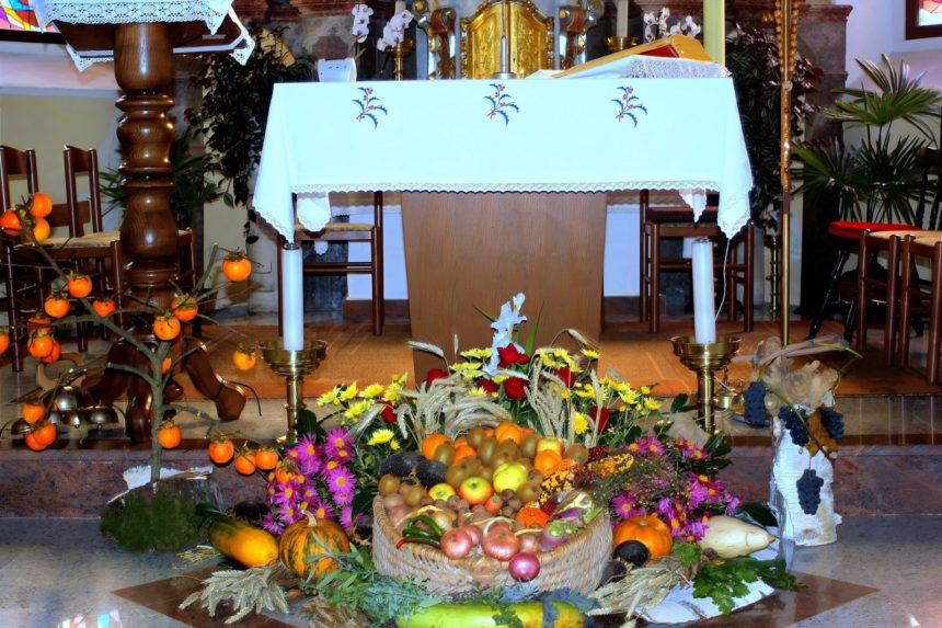 ZAHVALA župnijske Karitas Šentjanž ob zahvalni nedelji