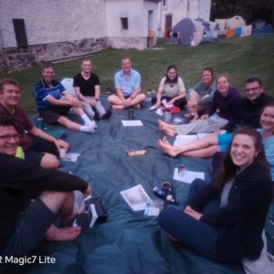 Mladi romarji študenti po Benediktovi poti
