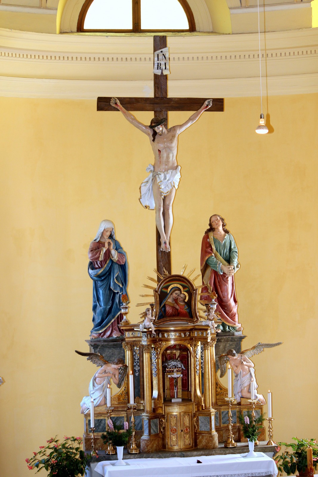 Pri Sv.Križu na Dobrovi romarji iz Eibiswalda v Avstriji.